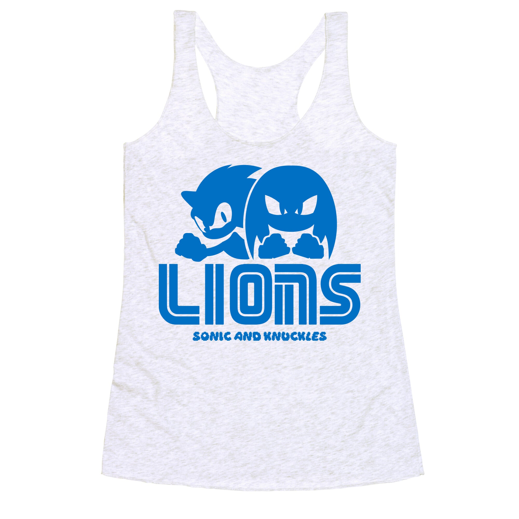 Sonic and Knuckles Lions Racerback Tank